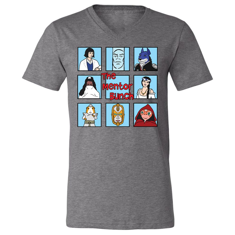 Unisex V-Neck T-Shirt - GMXKQ3HB - Deep Heather - 13