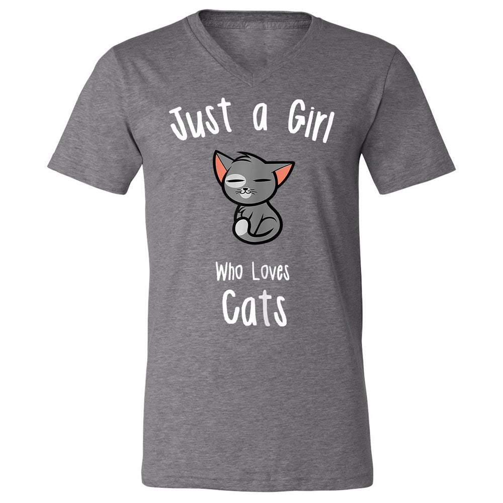 Unisex V-Neck T-Shirt - 7RWTCV67 - Deep Heather - 13