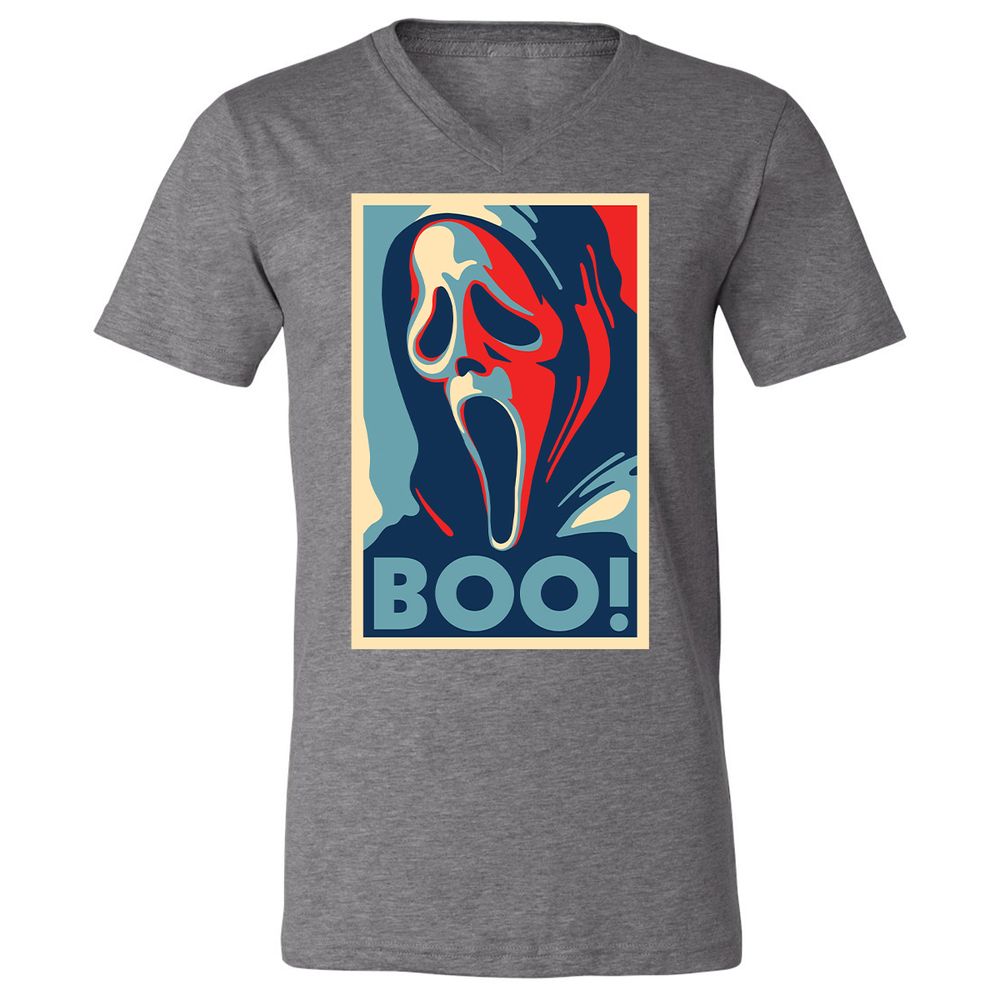Unisex V-Neck T-Shirt - YQVFYHBH - Deep Heather - 13