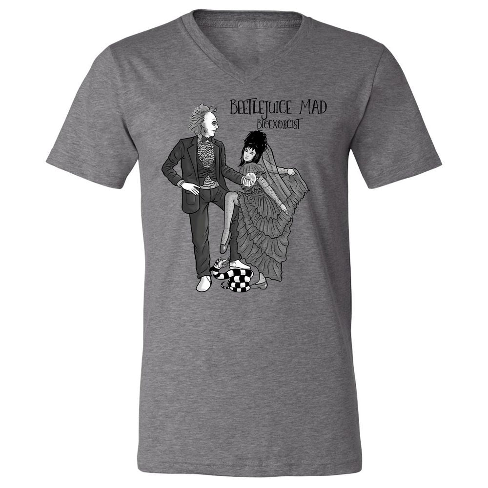 Unisex V-Neck T-Shirt - 2TV4J9AB - Deep Heather - 13