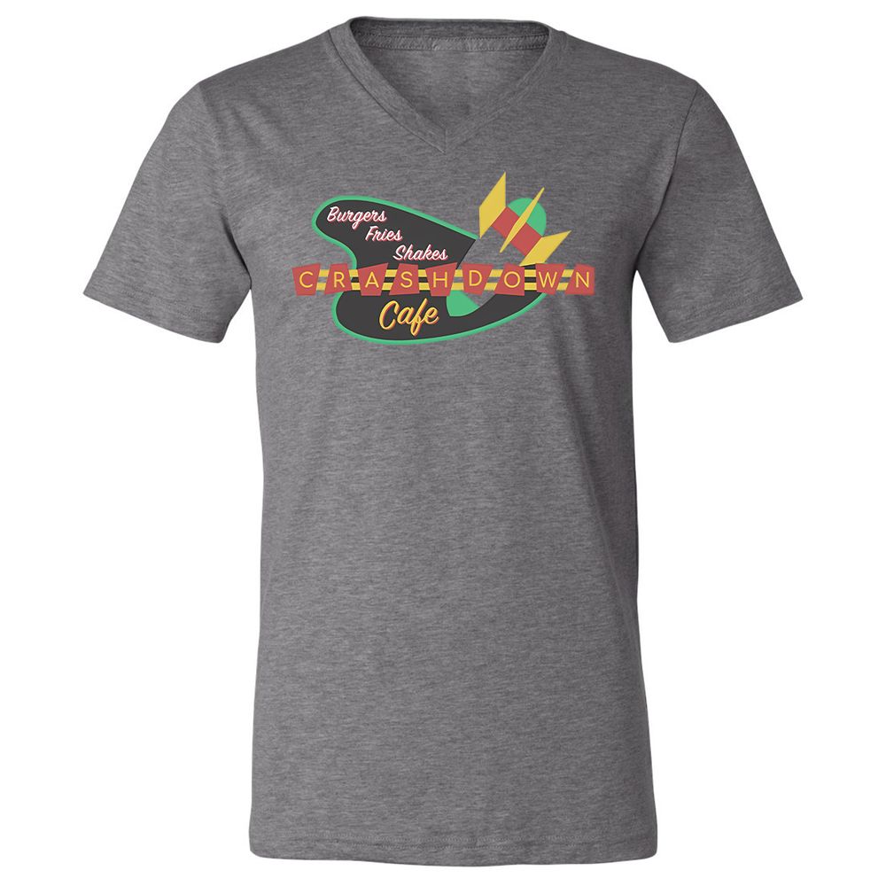 Unisex V-Neck T-Shirt - SXKYPRVR - Deep Heather - 13