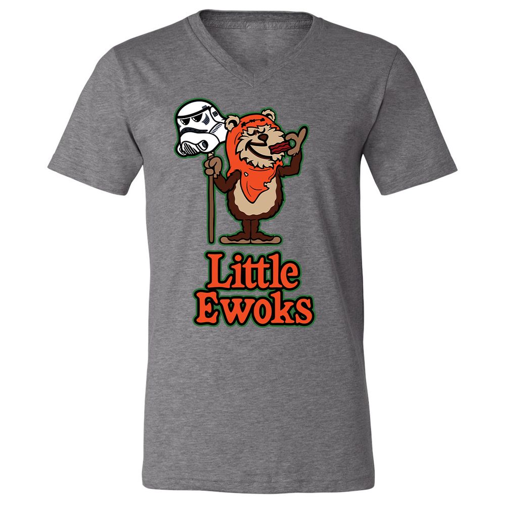 Unisex V-Neck T-Shirt - U4CDFAC2 - Deep Heather - 13