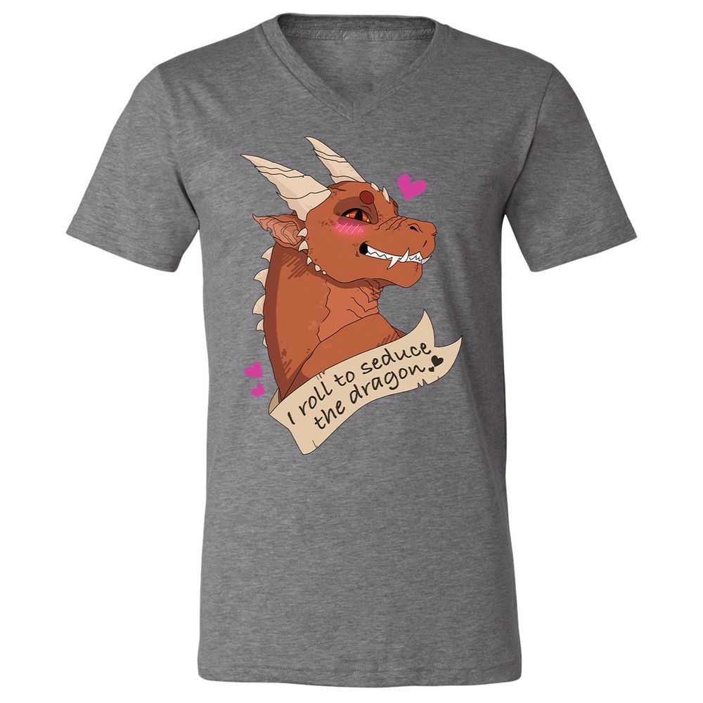 Unisex V-Neck T-Shirt - Y6L2HXKM - Deep Heather - 13