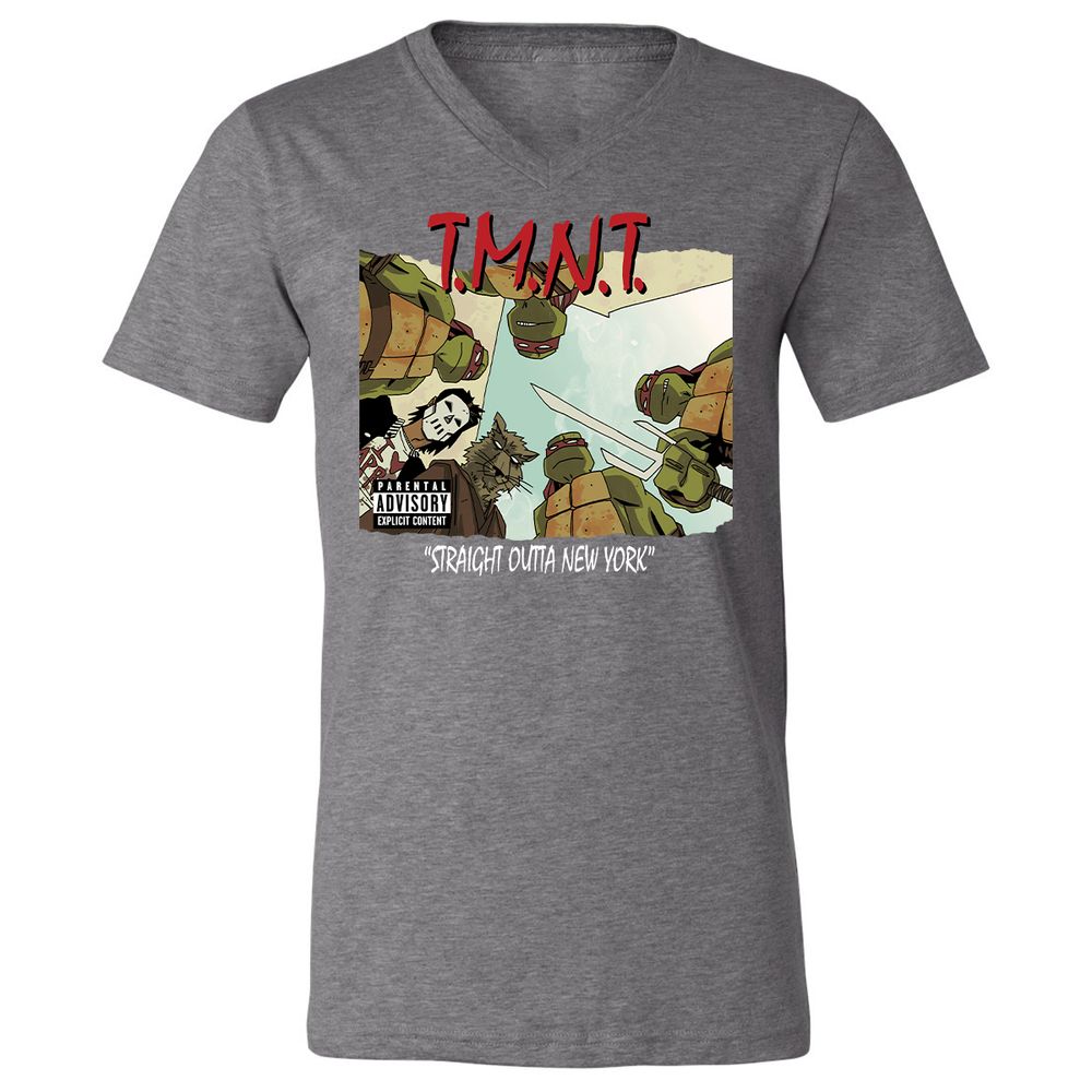 Unisex V-Neck T-Shirt - 2RZ9YJ4M - Deep Heather - 13