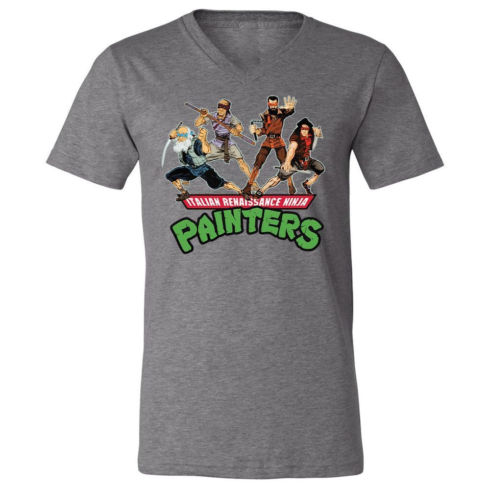 Unisex V-Neck T-Shirt - LLRF4UYH - Deep Heather - 13