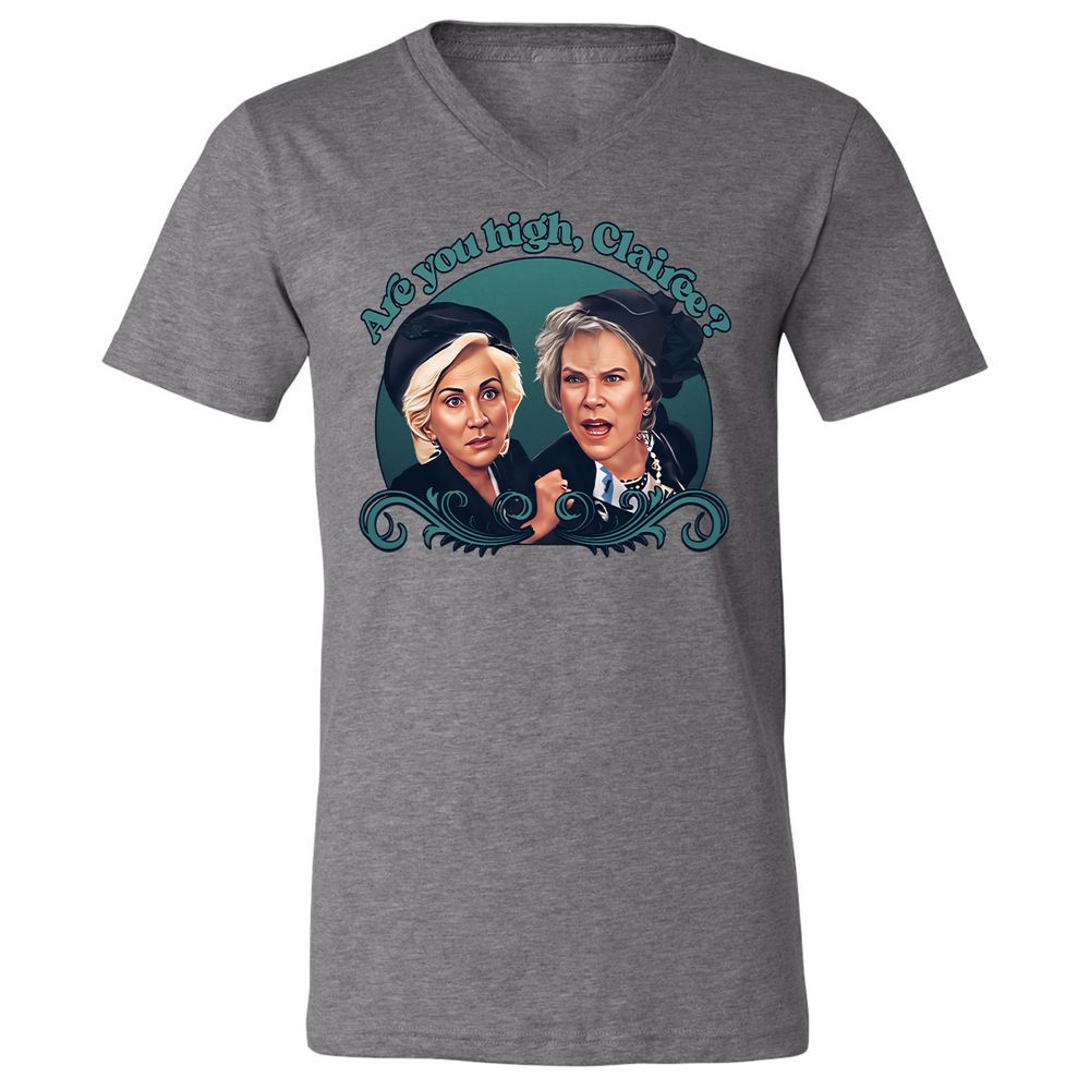 Unisex V-Neck T-Shirt - Q7DRMYXD - Deep Heather - 13