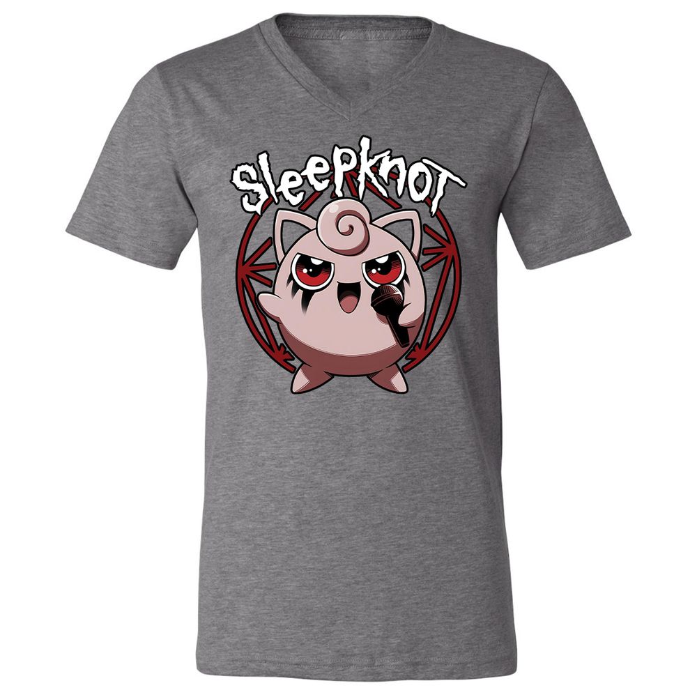 Unisex V-Neck T-Shirt - 26JN4E82 - Deep Heather - 13