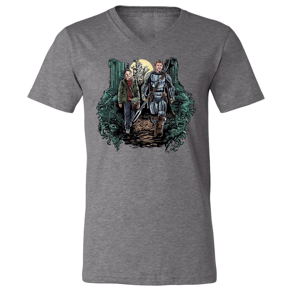 Unisex V-Neck T-Shirt - 9PPAVAVS - Deep Heather - 13