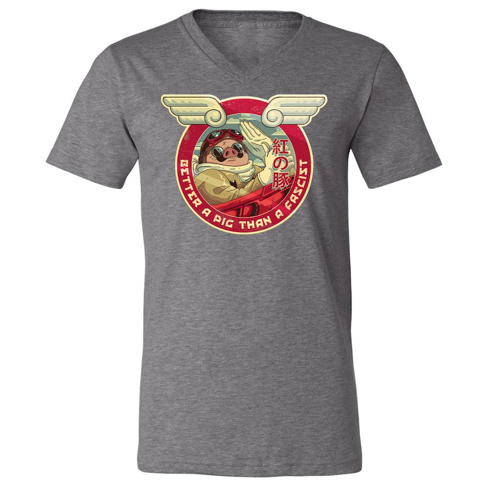 Unisex V-Neck T-Shirt - E2VGW65X - Deep Heather - 13