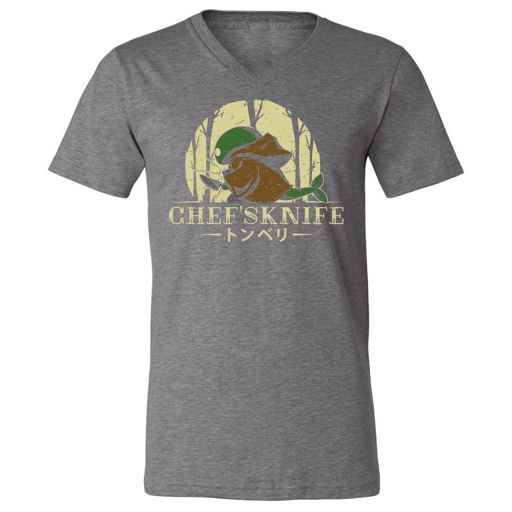 Unisex V-Neck T-Shirt - YK2MSPPX - Deep Heather - 13