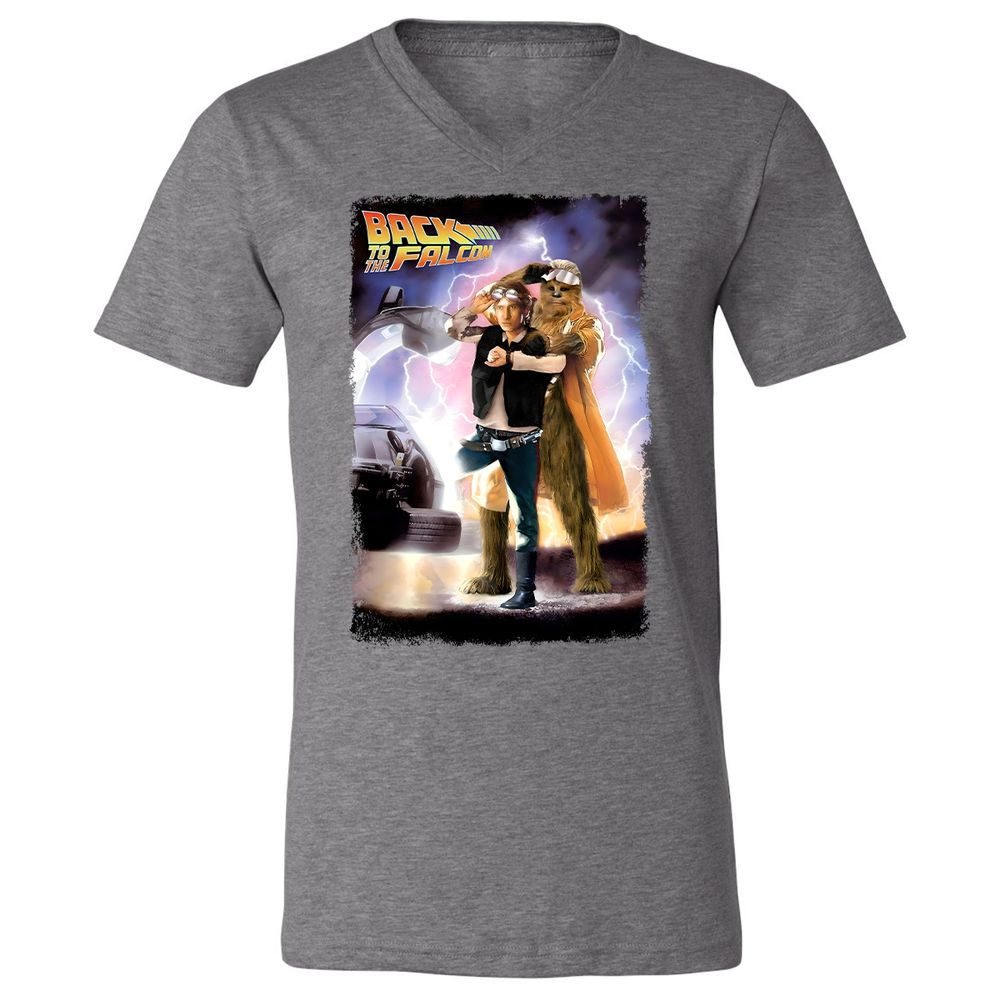 Unisex V-Neck T-Shirt - ASEKK2KJ - Deep Heather - 13