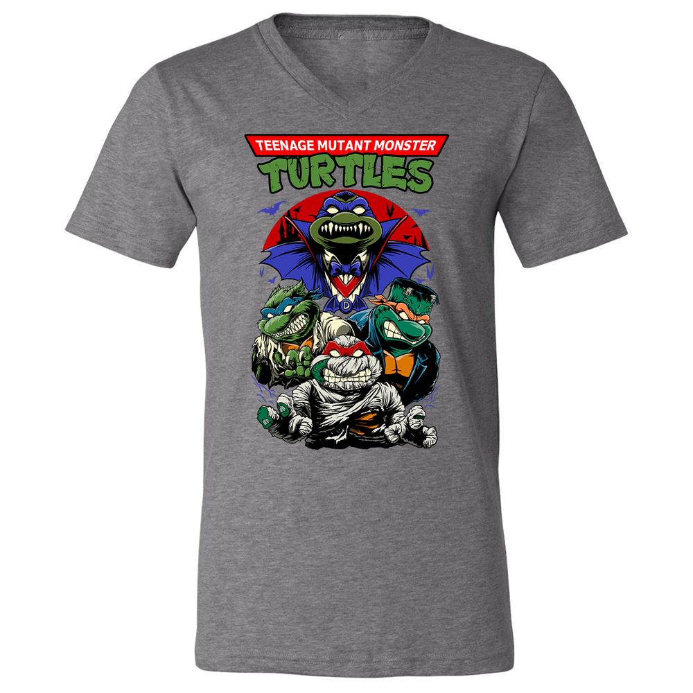 Unisex V-Neck T-Shirt - R6G7N8AT - Deep Heather - 13