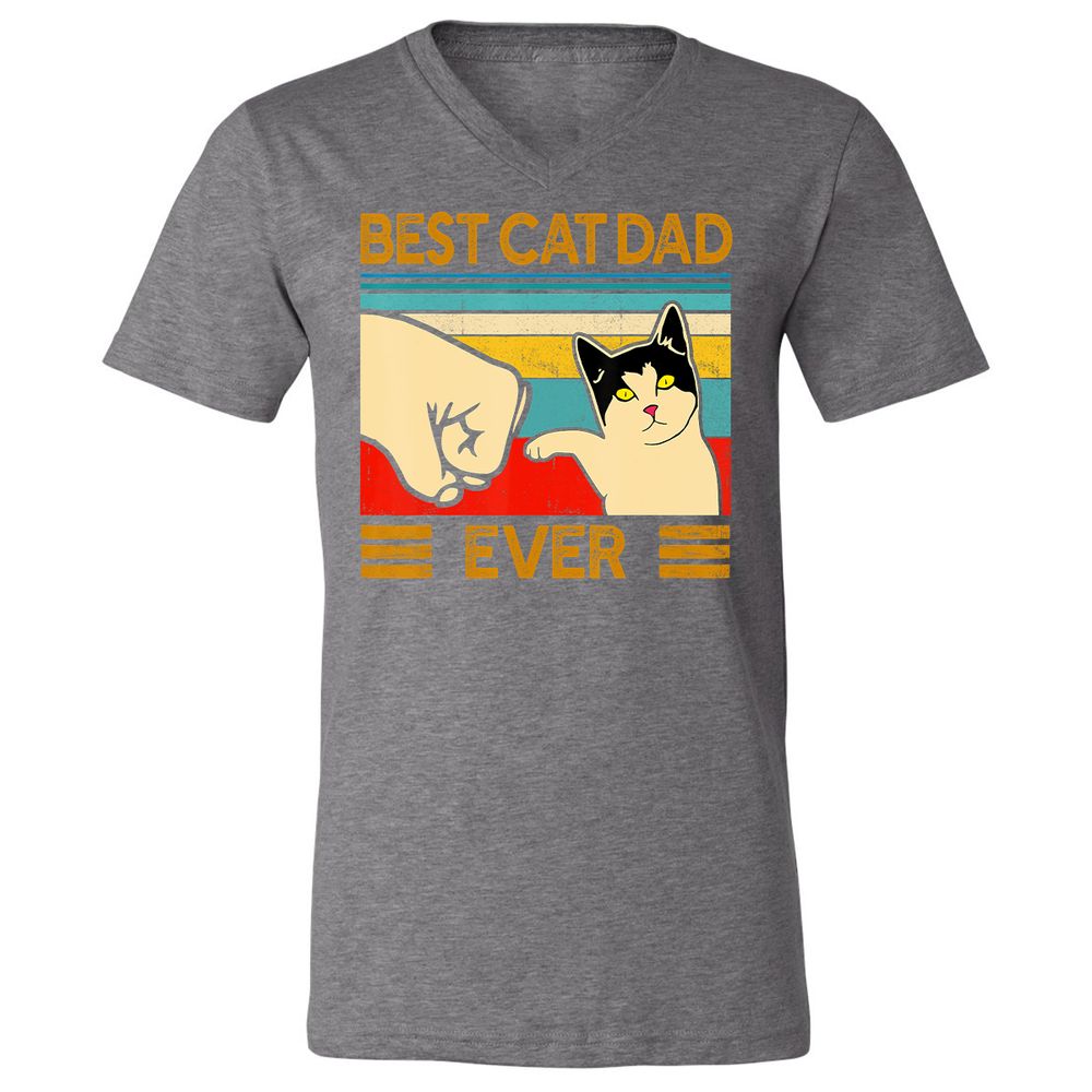 Unisex V-Neck T-Shirt - 52F8KP6W - Deep Heather - 13