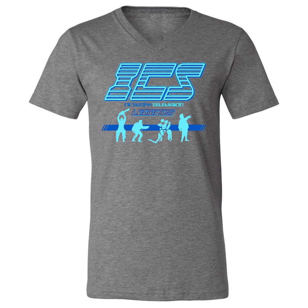 Unisex V-Neck T-Shirt - ZHTF1BC5 - Deep Heather - 13