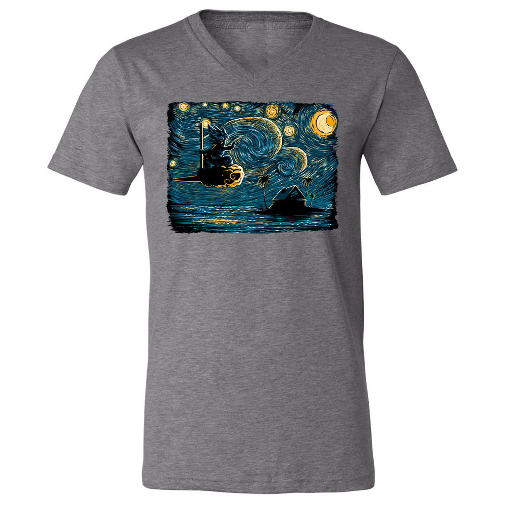 Unisex V-Neck T-Shirt - GSEEQPRU - Deep Heather - 13