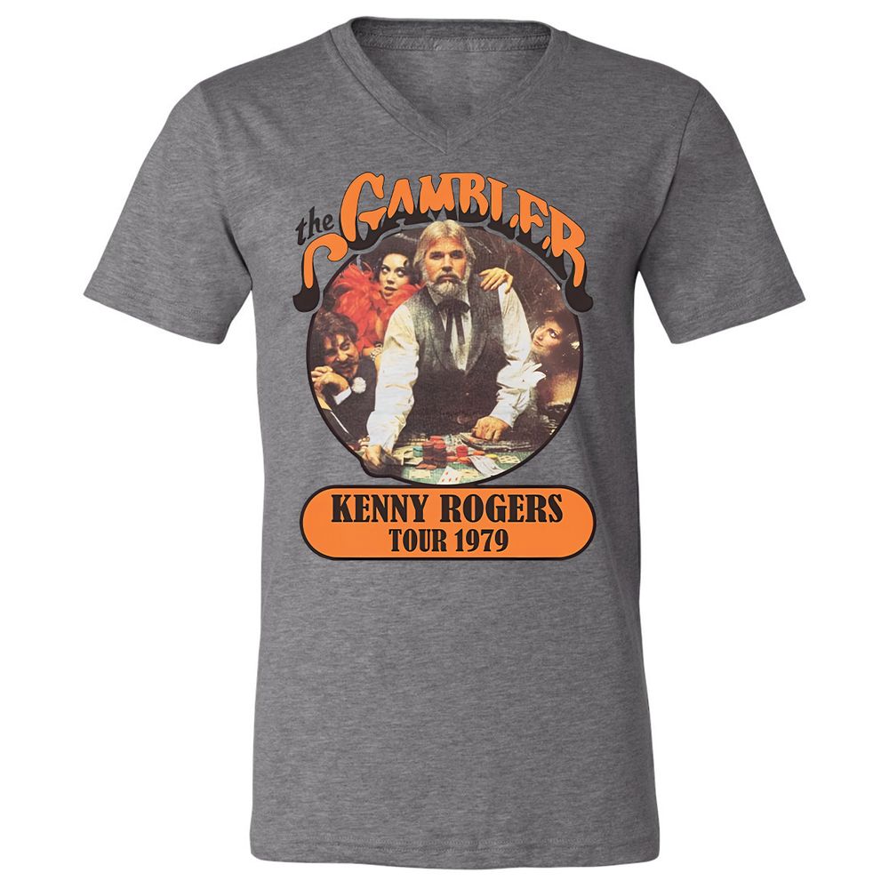 Unisex V-Neck T-Shirt - RYQ576B8 - Deep Heather - 13