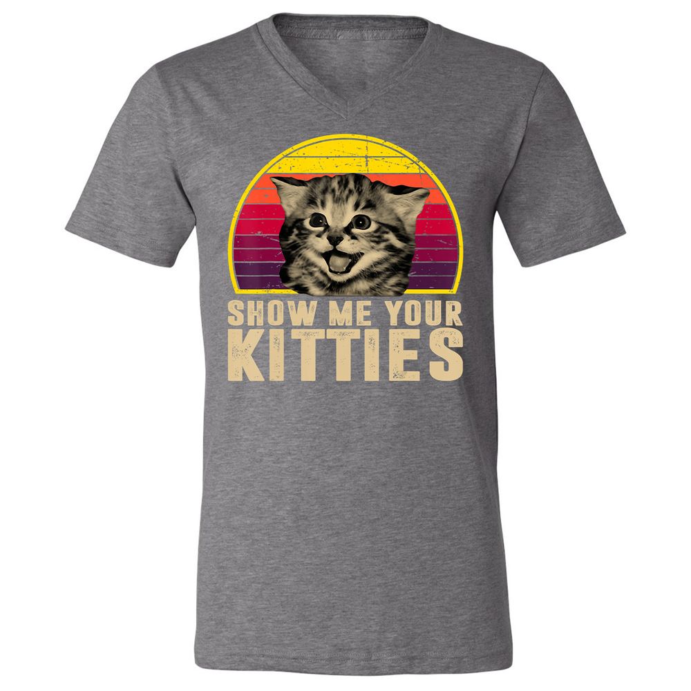 Unisex V-Neck T-Shirt - JMA35AVP - Deep Heather - 13