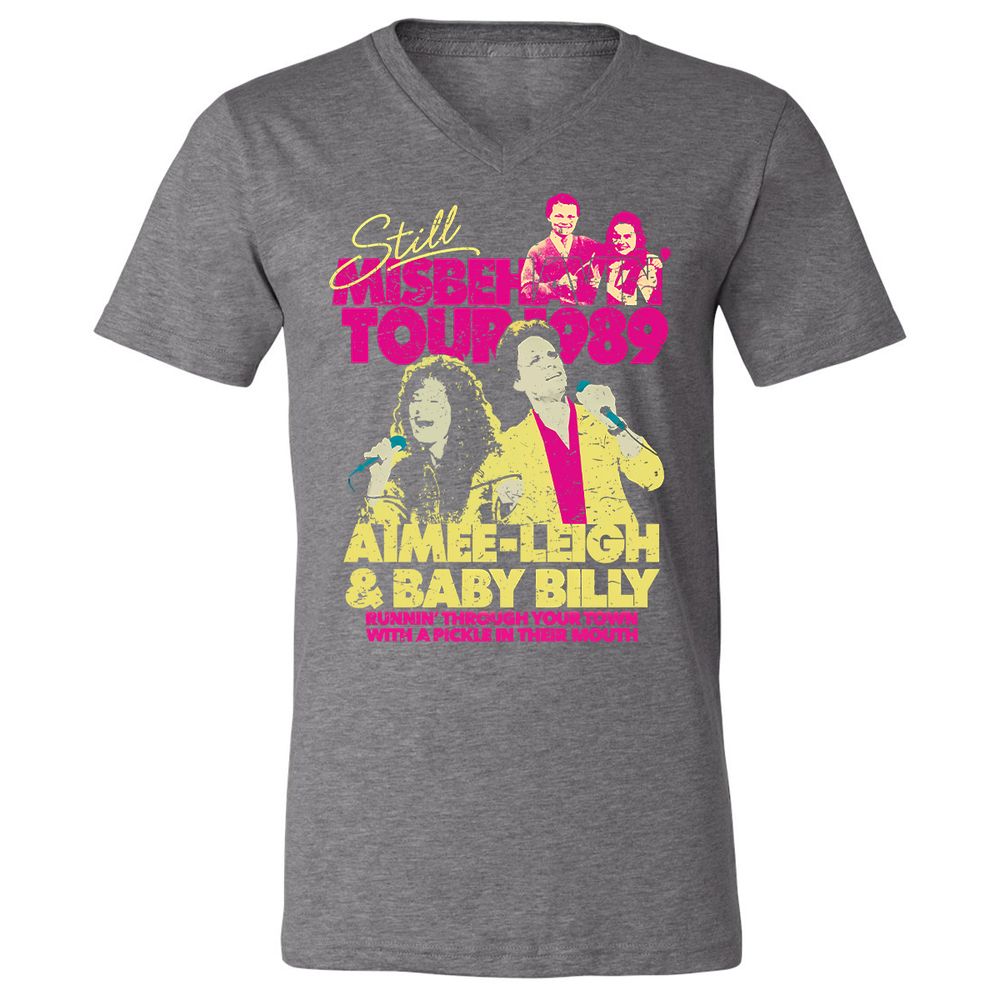 Unisex V-Neck T-Shirt - S1R1LEF7 - Deep Heather - 13