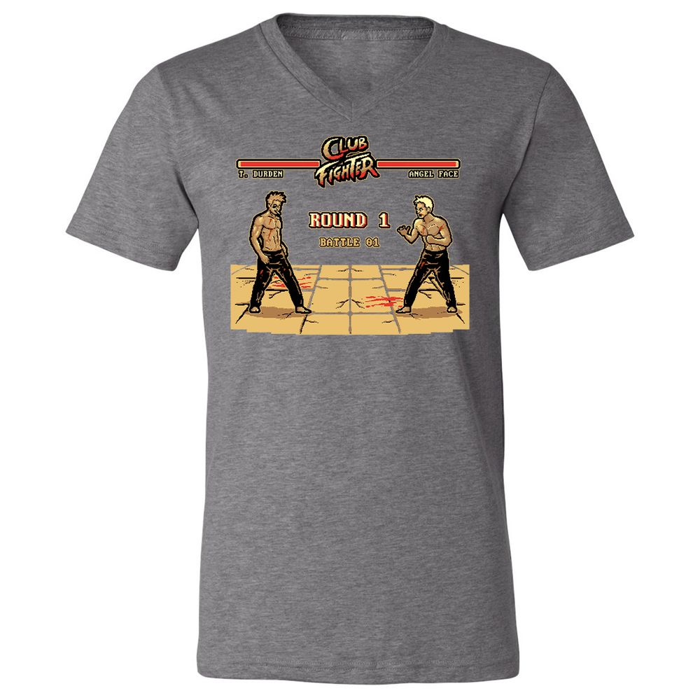 Unisex V-Neck T-Shirt - YW5DZ948 - Deep Heather - 13