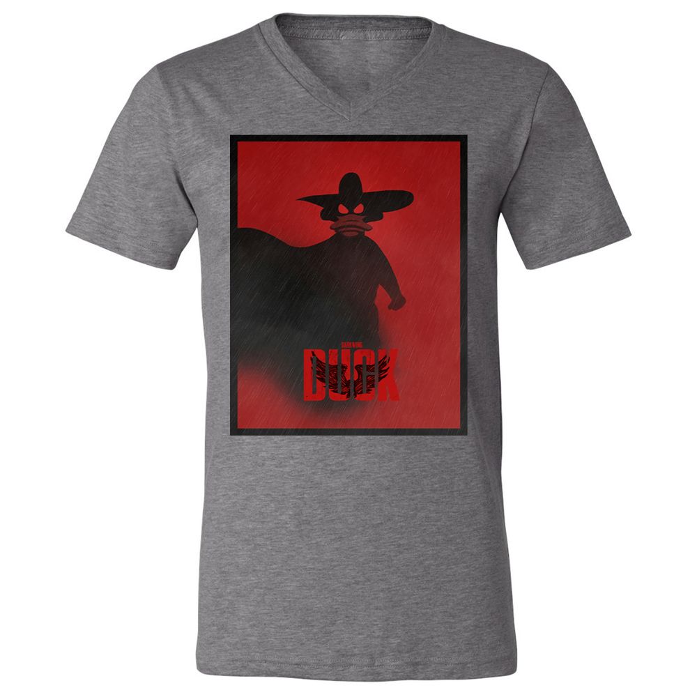 Unisex V-Neck T-Shirt - A44R8QRT - Deep Heather - 13