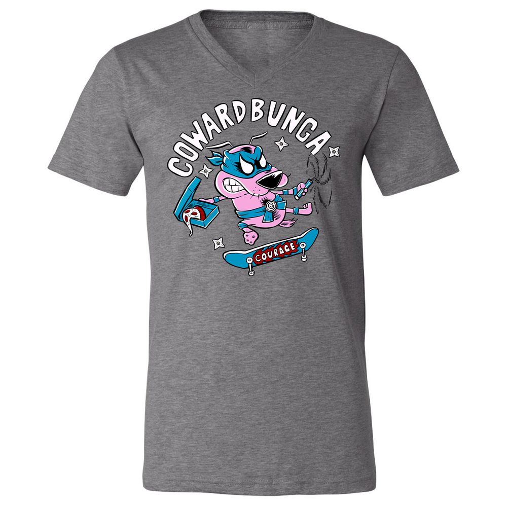 Unisex V-Neck T-Shirt - Y656W7PN - Deep Heather - 13