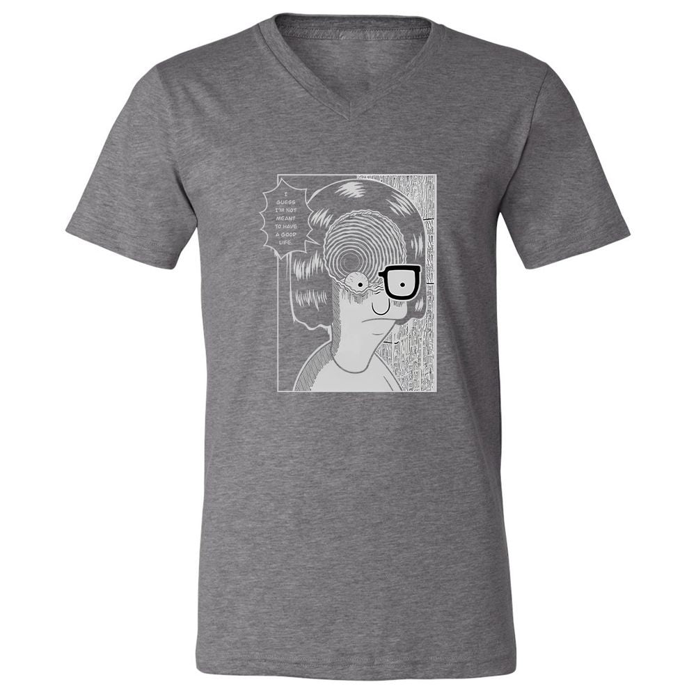 Unisex V-Neck T-Shirt - RB4SACDK - Deep Heather - 13
