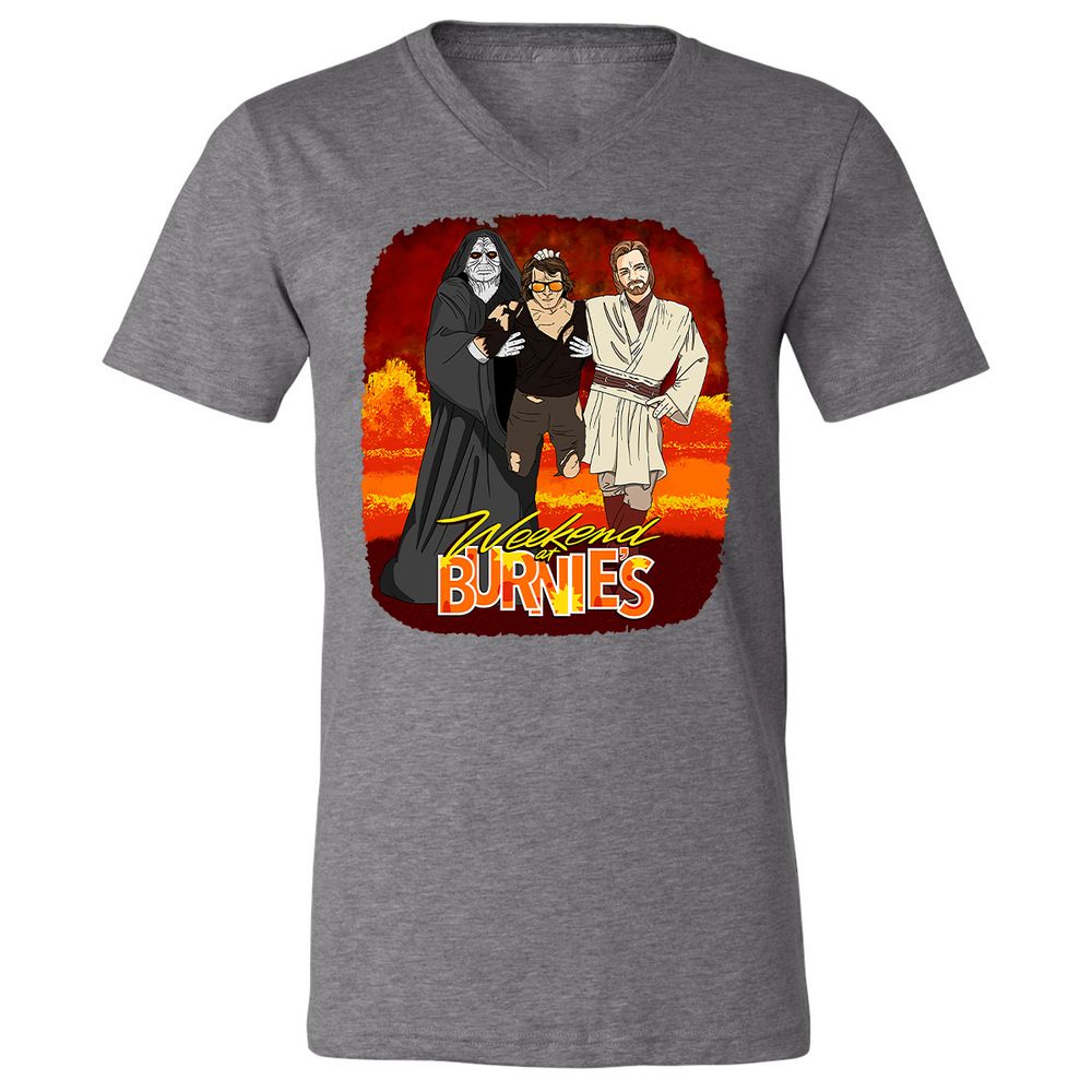 Unisex V-Neck T-Shirt - WW19K4FK - Deep Heather - 13