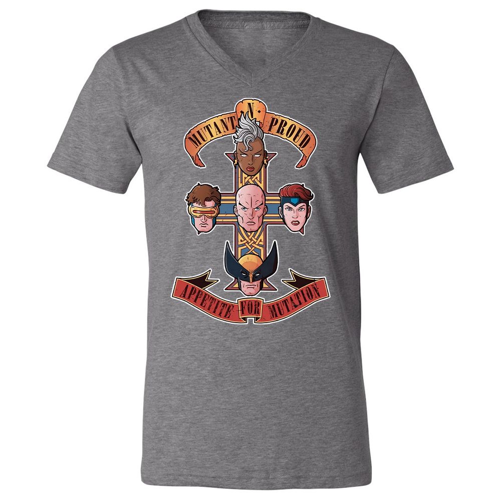 Unisex V-Neck T-Shirt - D4YD9DVC - Deep Heather - 13