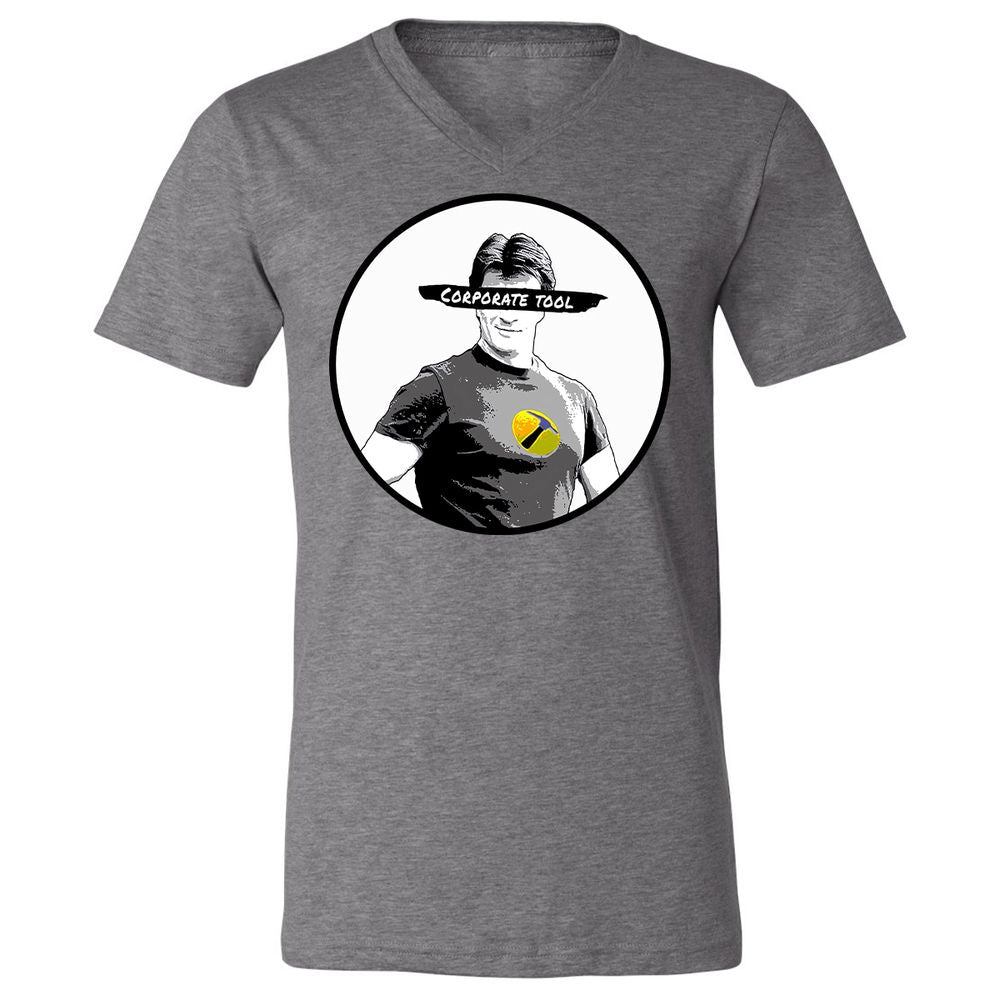 Unisex V-Neck T-Shirt - JAVDXXLA - Deep Heather - 13