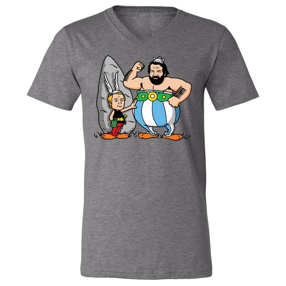 Unisex V-Neck T-Shirt - Y1AS78VN - Deep Heather - 13