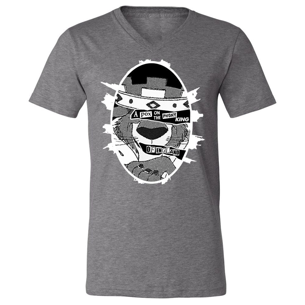 Unisex V-Neck T-Shirt - E1WNWPVP - Deep Heather - 13