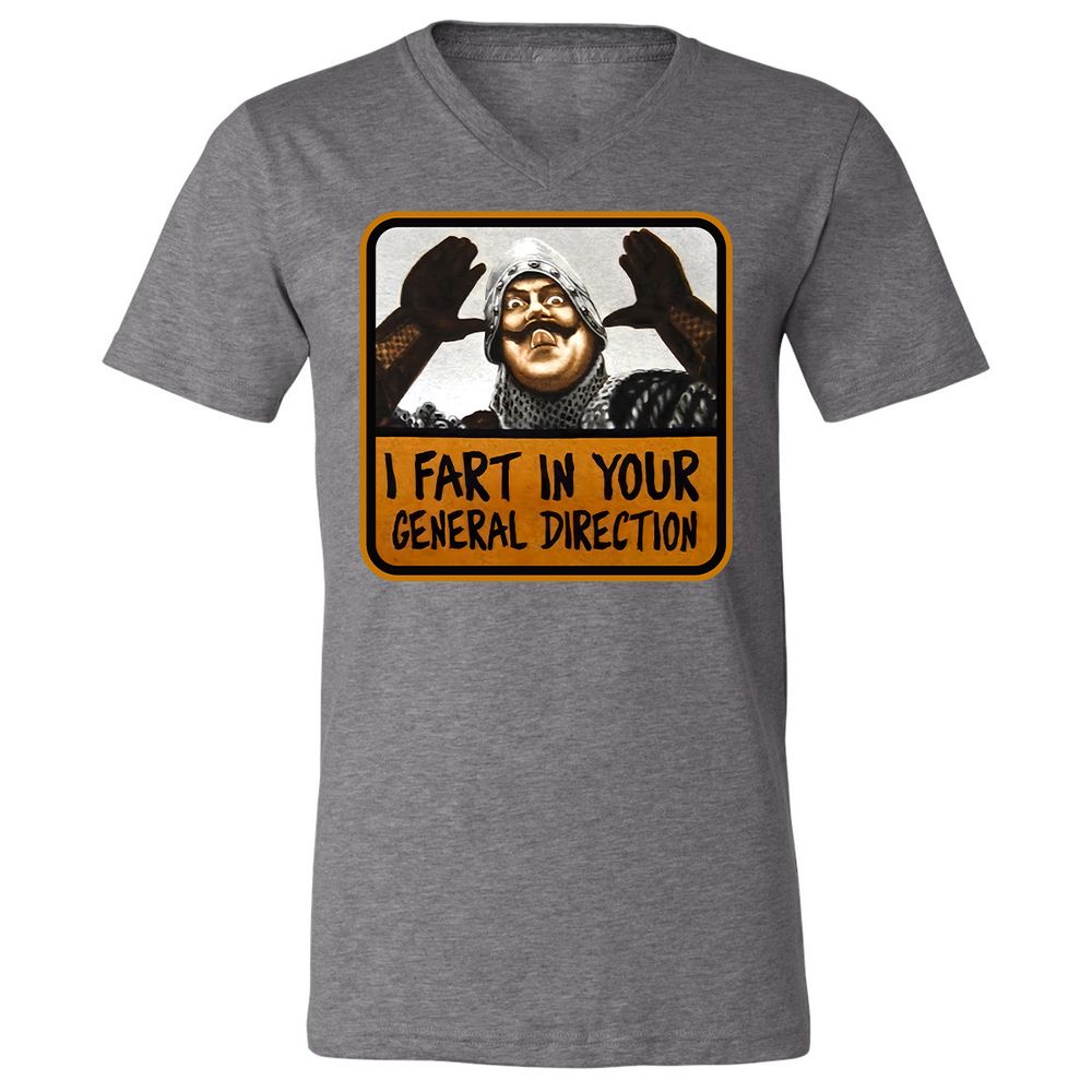 Unisex V-Neck T-Shirt - UAHS9HS9 - Deep Heather - 13