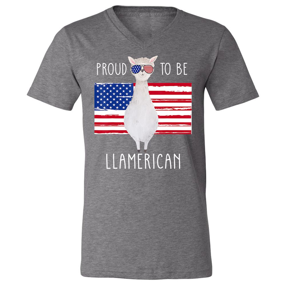 Unisex V-Neck T-Shirt - G7R6SC81 - Deep Heather - 13