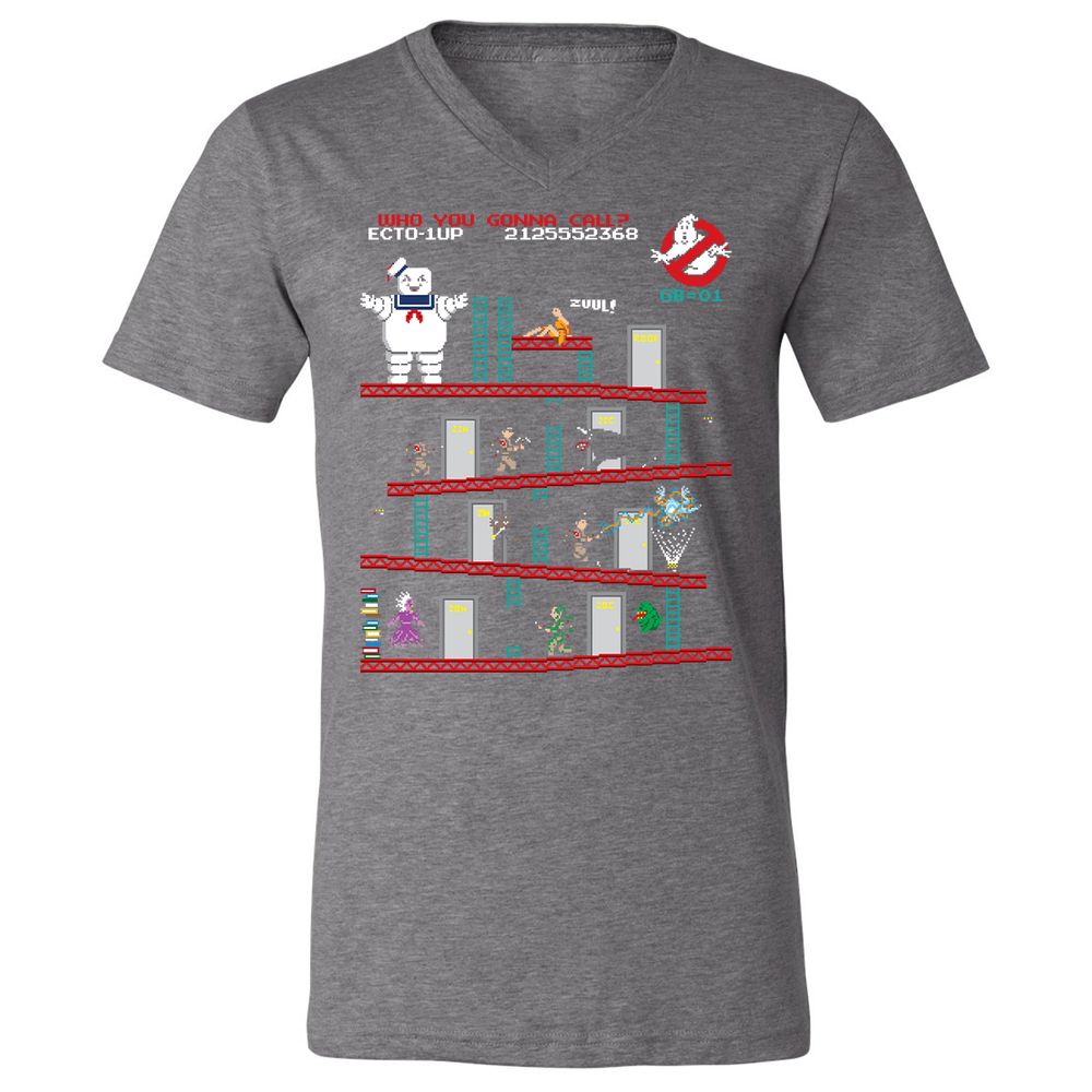 Unisex V-Neck T-Shirt - QUD3YU4T - Deep Heather - 13