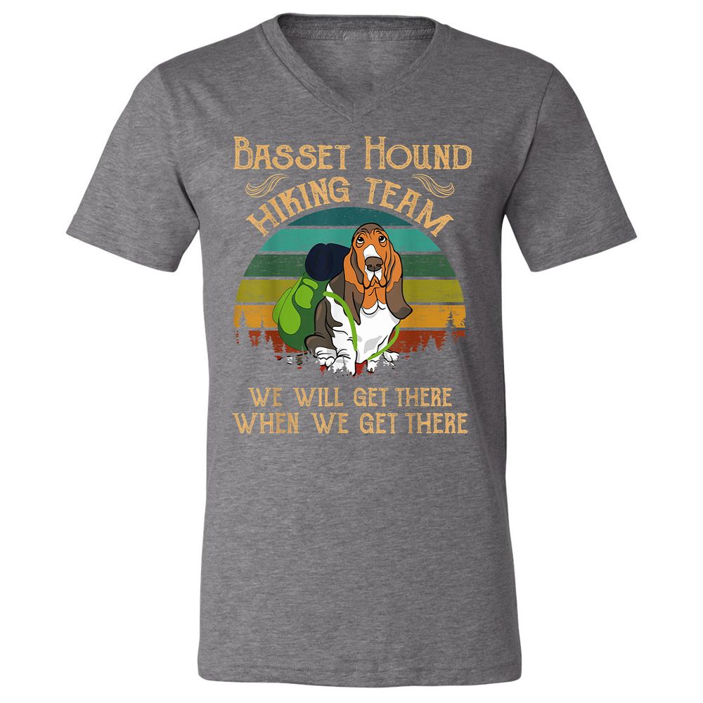 Unisex V-Neck T-Shirt - DB8AT6NY - Deep Heather - 13