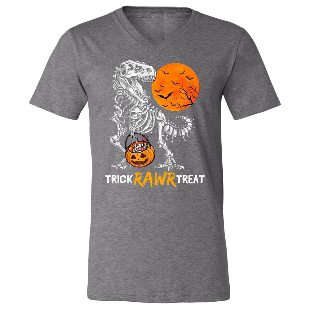 Unisex V-Neck T-Shirt - TMWDPDC1 - Deep Heather - 13
