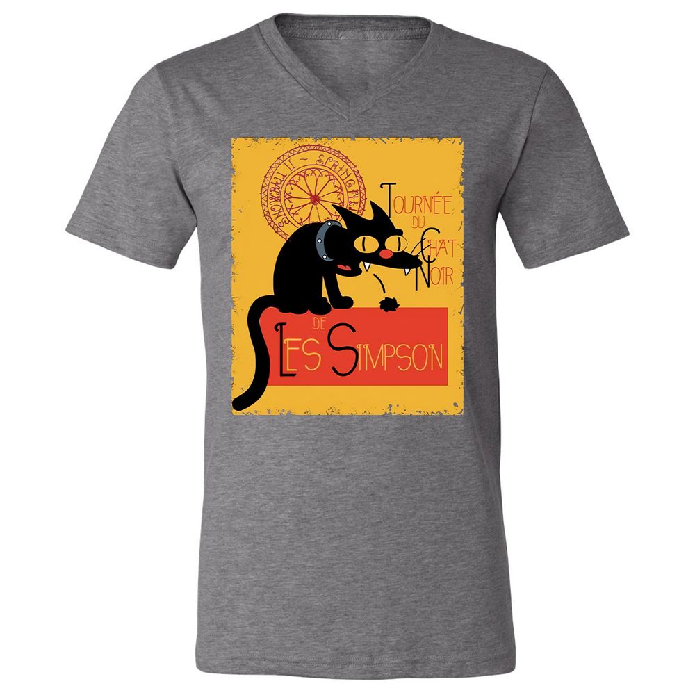 Unisex V-Neck T-Shirt - VRGRUTTG - Deep Heather - 13
