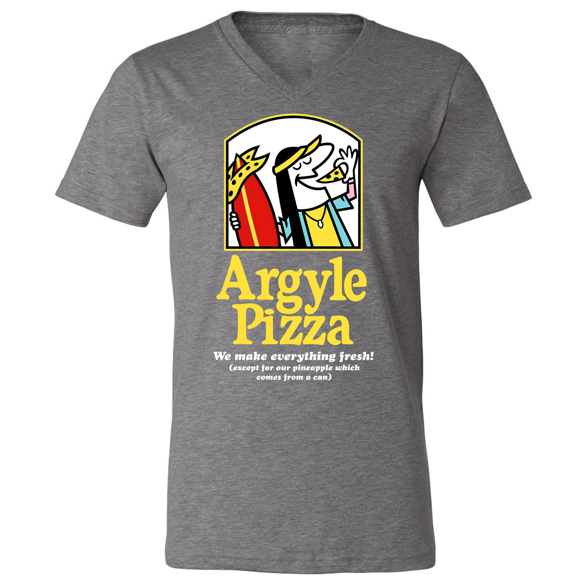 Unisex V-Neck T-Shirt - A9BSZUUZ - Deep Heather - 13