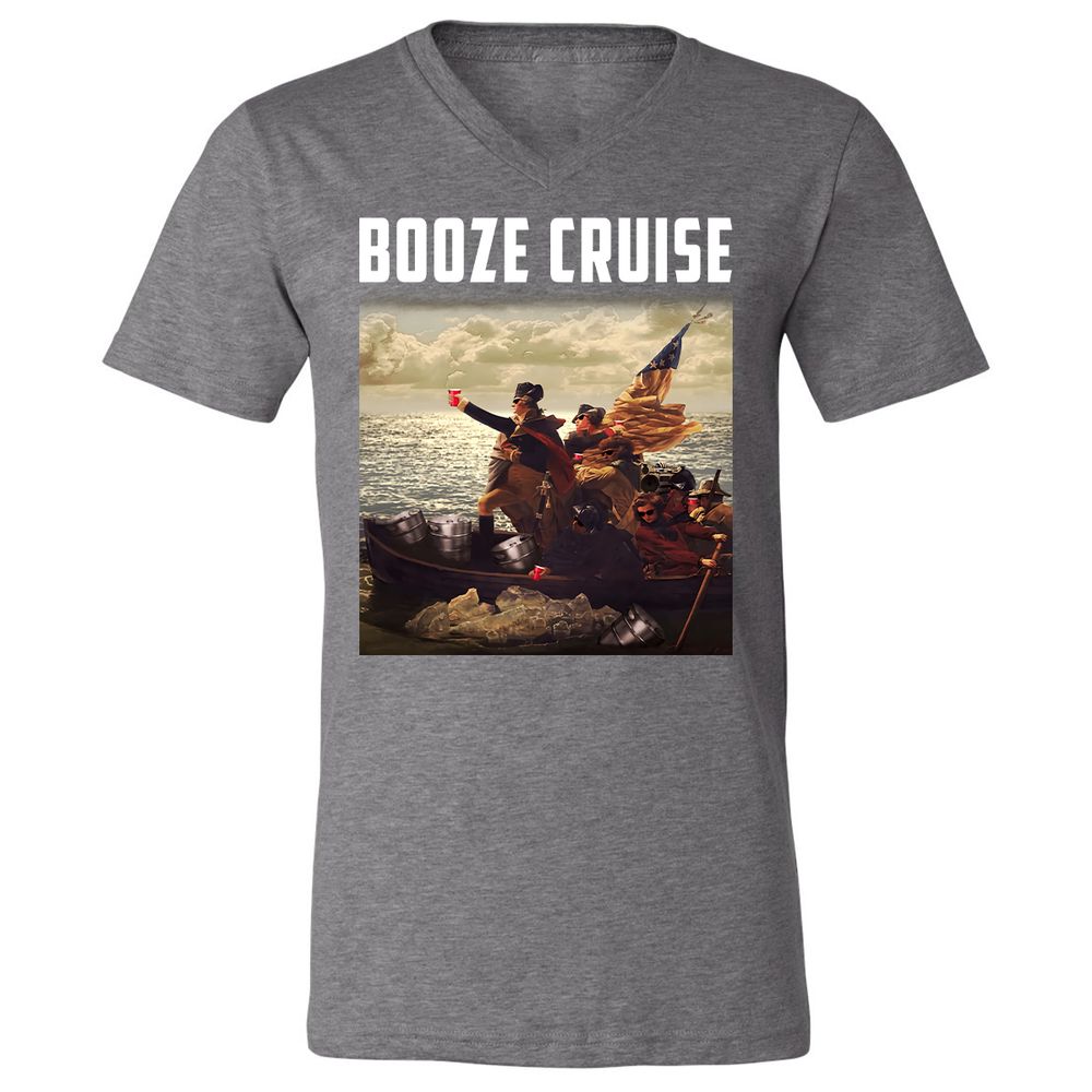 Unisex V-Neck T-Shirt - UNUFGRZX - Deep Heather - 13