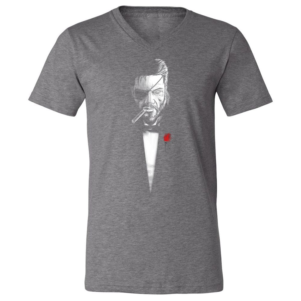Unisex V-Neck T-Shirt - YM87UFVR - Deep Heather - 13