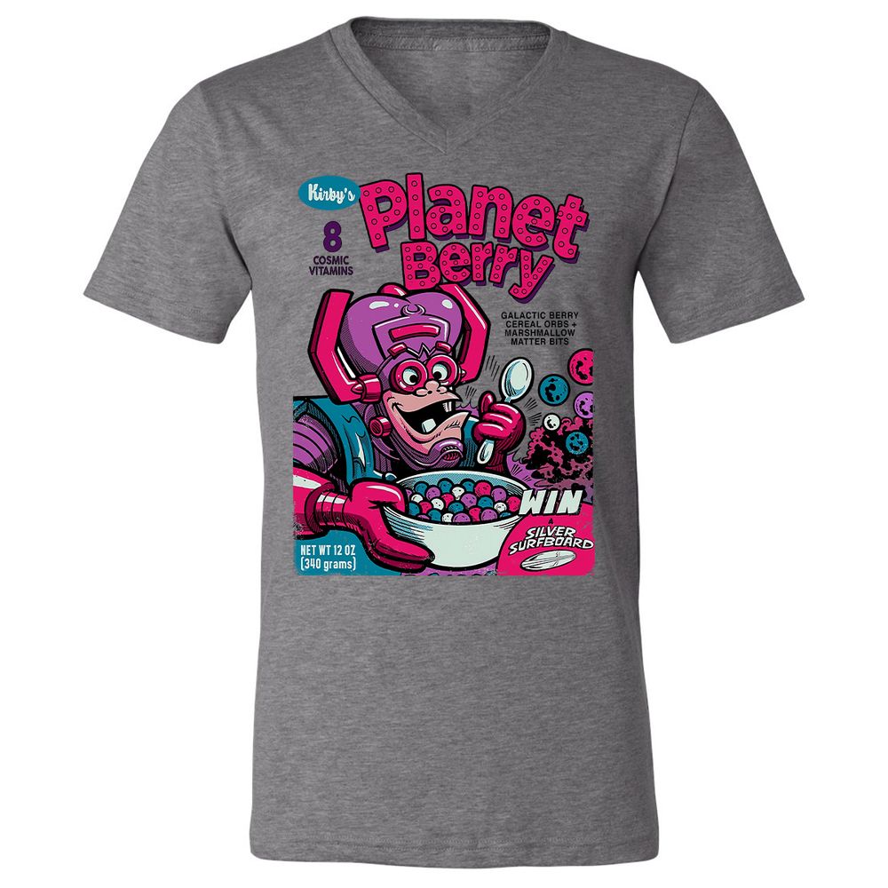 Unisex V-Neck T-Shirt - 1F1B5AT8 - Deep Heather - 13