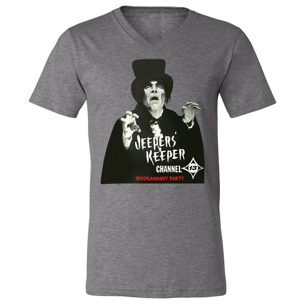 Unisex V-Neck T-Shirt - KNS5PTZA - Deep Heather - 13
