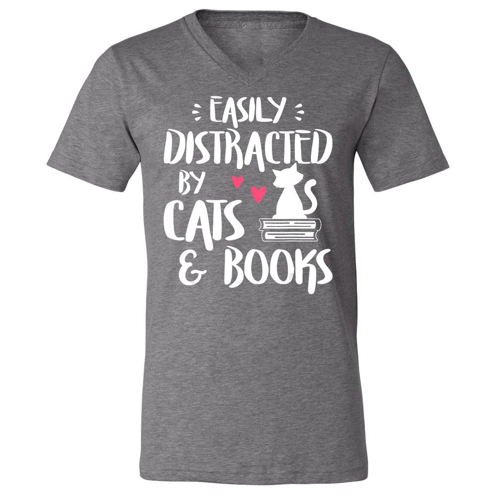 Unisex V-Neck T-Shirt - ERV53A22 - Deep Heather - 13