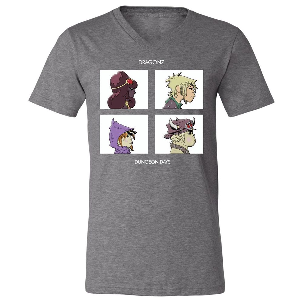 Unisex V-Neck T-Shirt - ELKSWYA3 - Deep Heather - 13