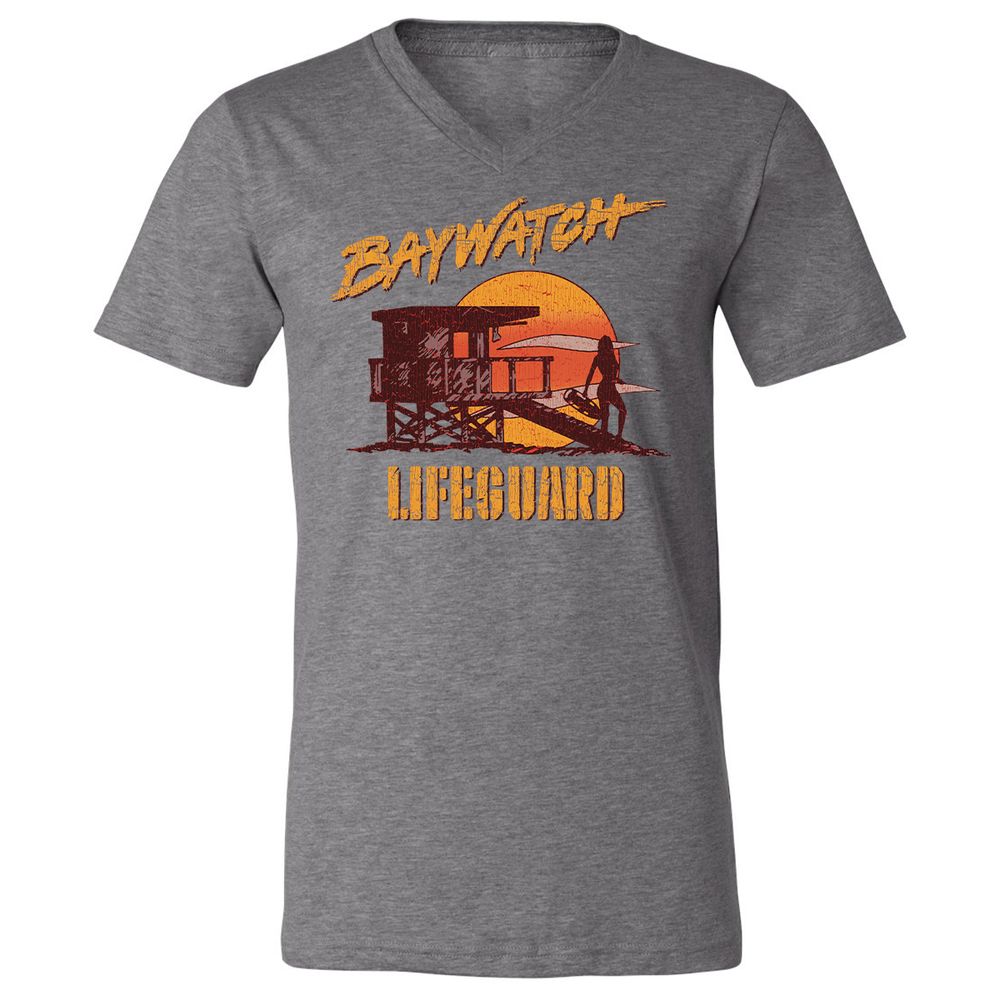Unisex V-Neck T-Shirt - UXSYPVSZ - Deep Heather - 13