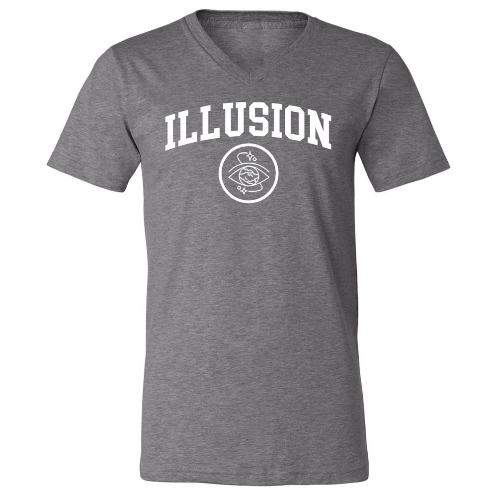 Unisex V-Neck T-Shirt - LVLZUA9Q - Deep Heather - 13