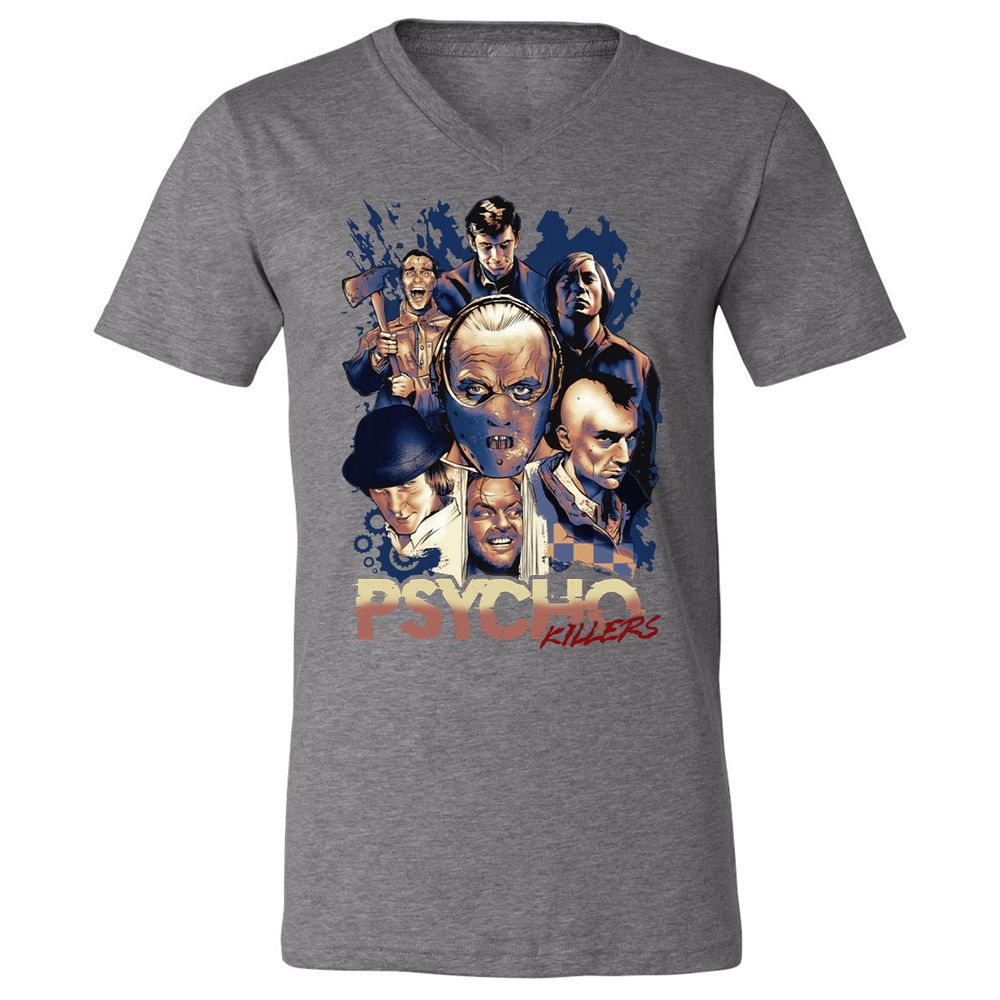 Unisex V-Neck T-Shirt - WVM5TLHR - Deep Heather - 13