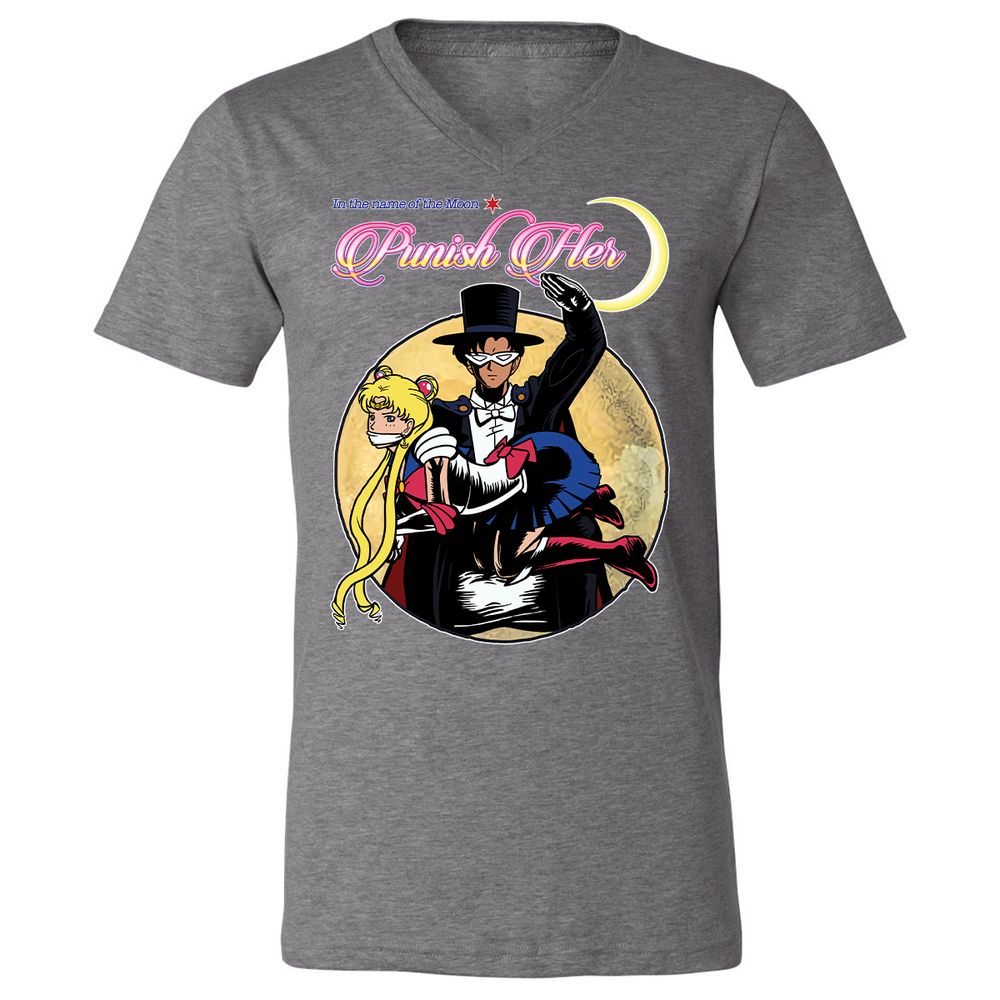 Unisex V-Neck T-Shirt - 2D39VFVZ - Deep Heather - 13