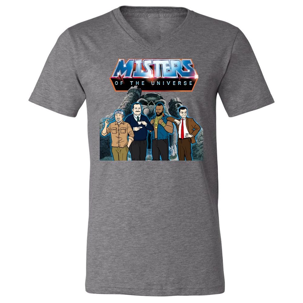 Unisex V-Neck T-Shirt - CRAYZQV6 - Deep Heather - 13