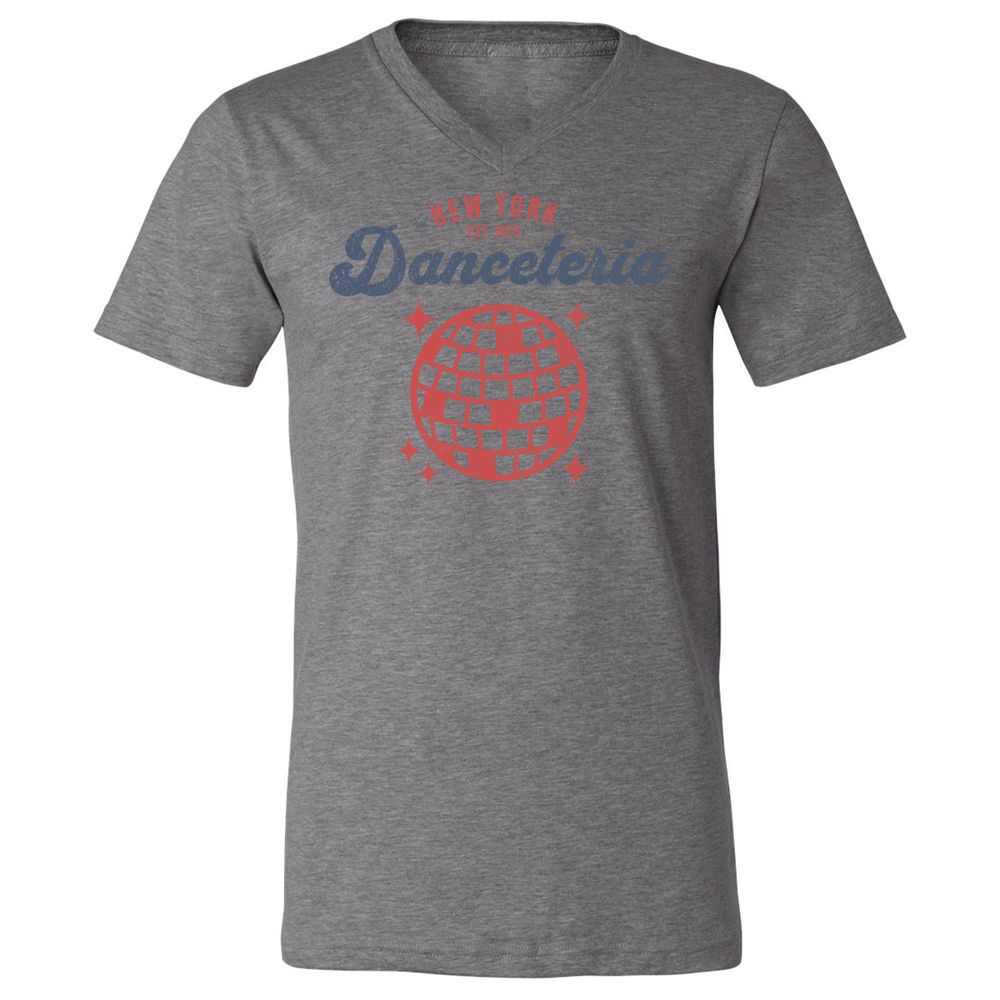 Unisex V-Neck T-Shirt - T9P6R5DM - Deep Heather - 13